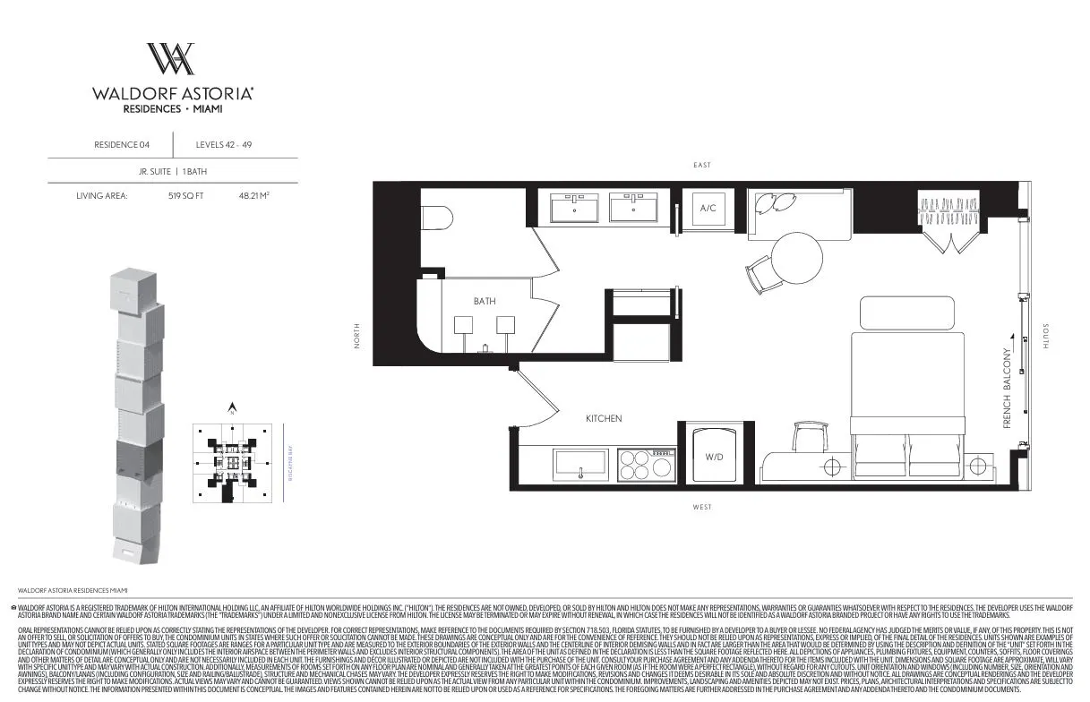 Floor plan for Residence 4204
