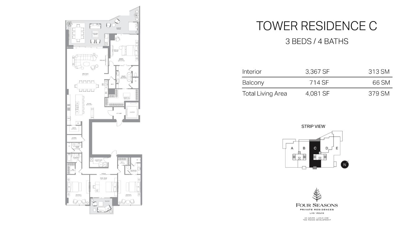 Floor plan for 552 South Stephanie Street