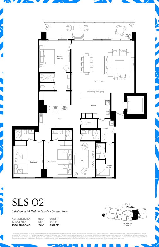 Floor plan for Av. Bonampak Mz 27 Lote 1, Puerto Cancún