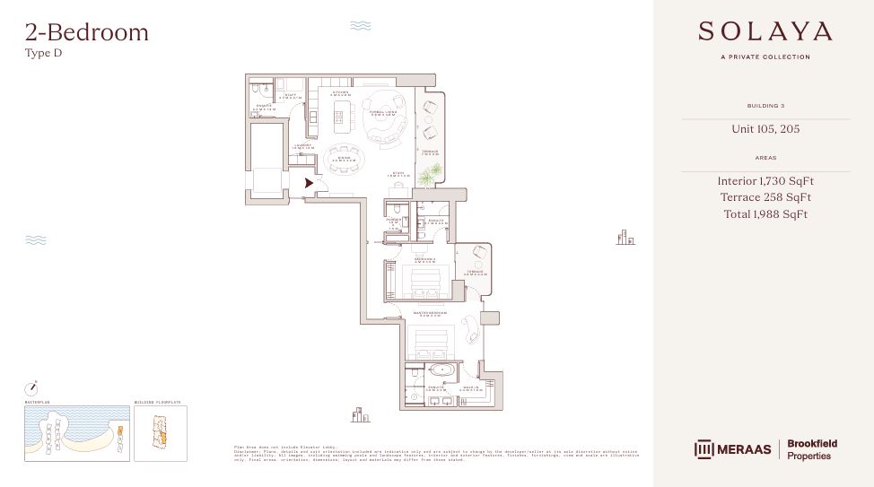 Floor plan for Residence TYPE D