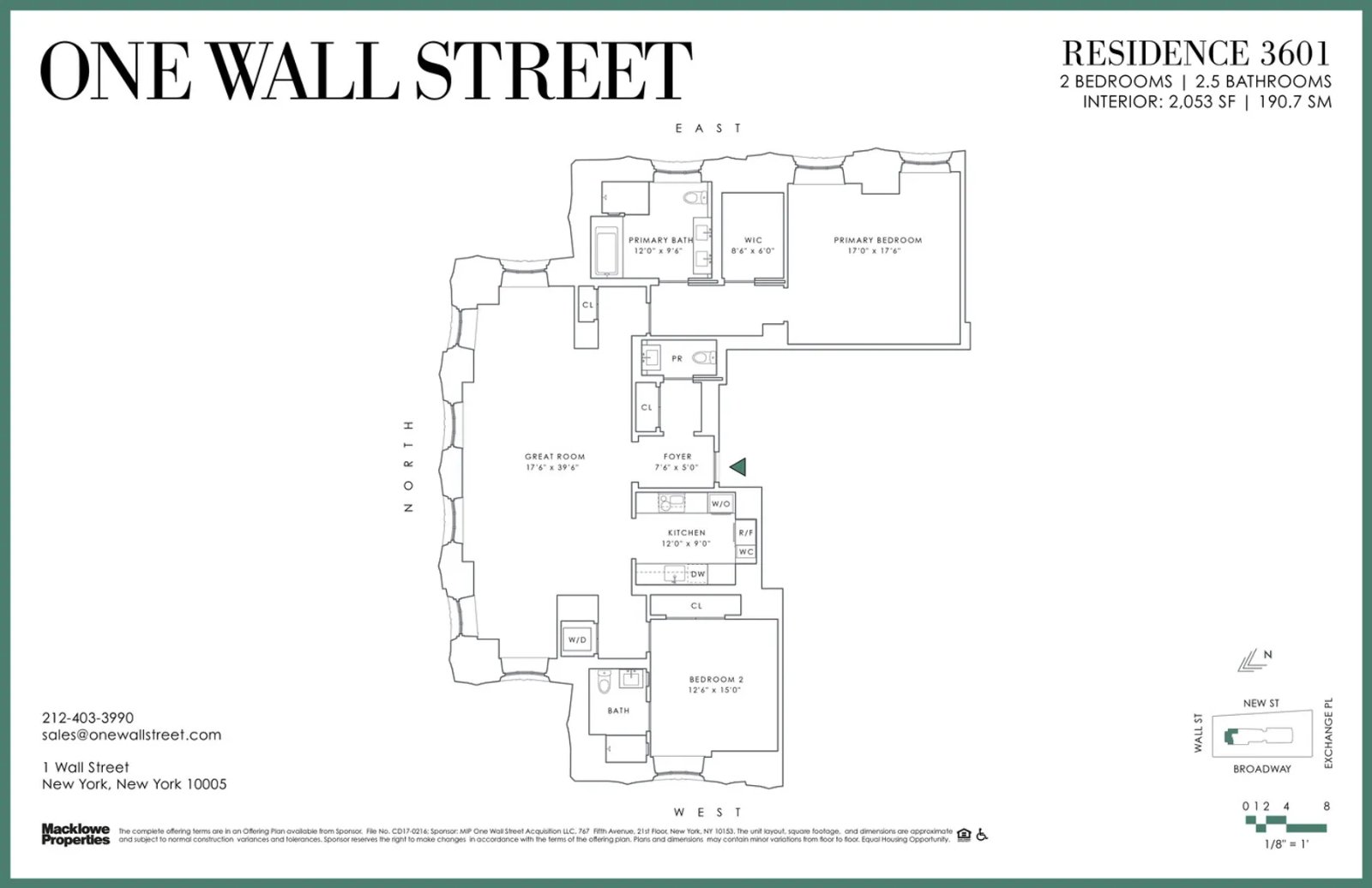 Floor plan for Residence 3601