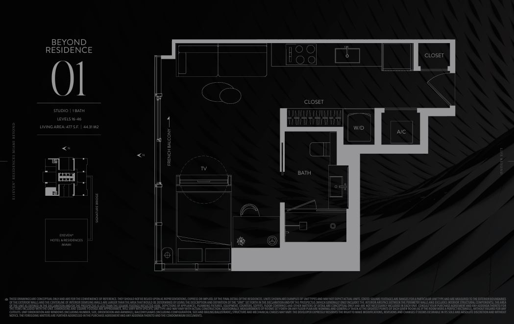 Floor plan for Residence Residence 01