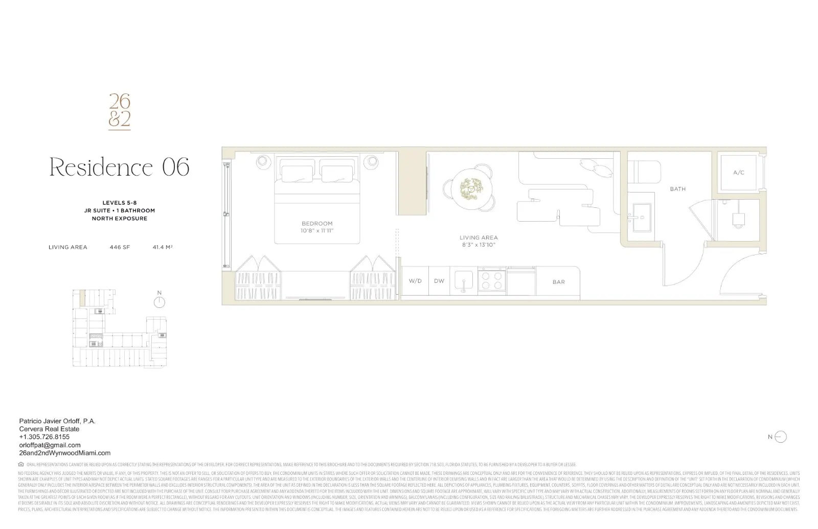 Floor plan for Residence 606