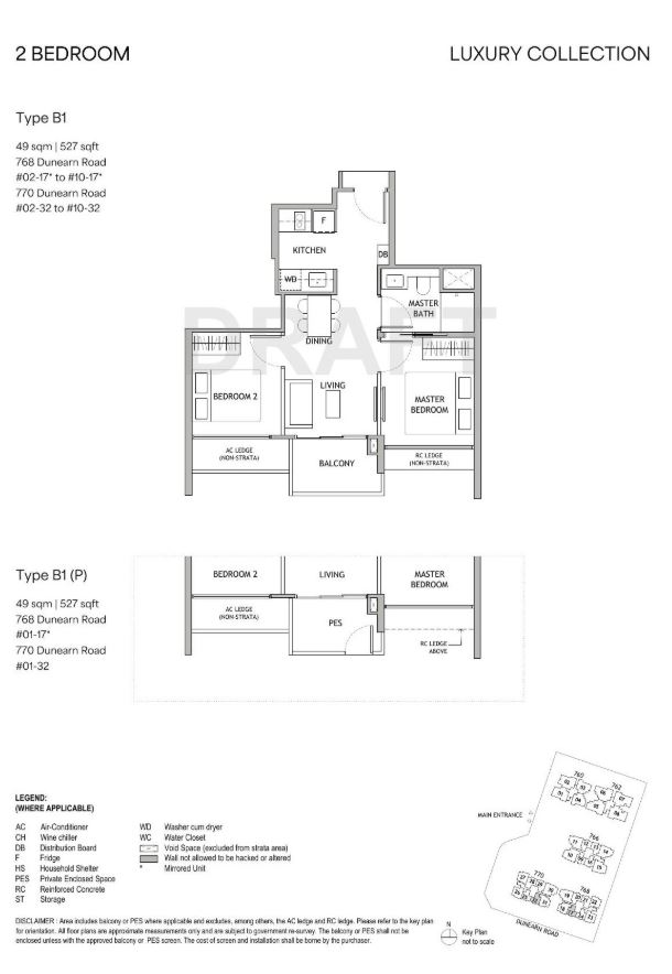 Floor plan for Residence TYPE B1
