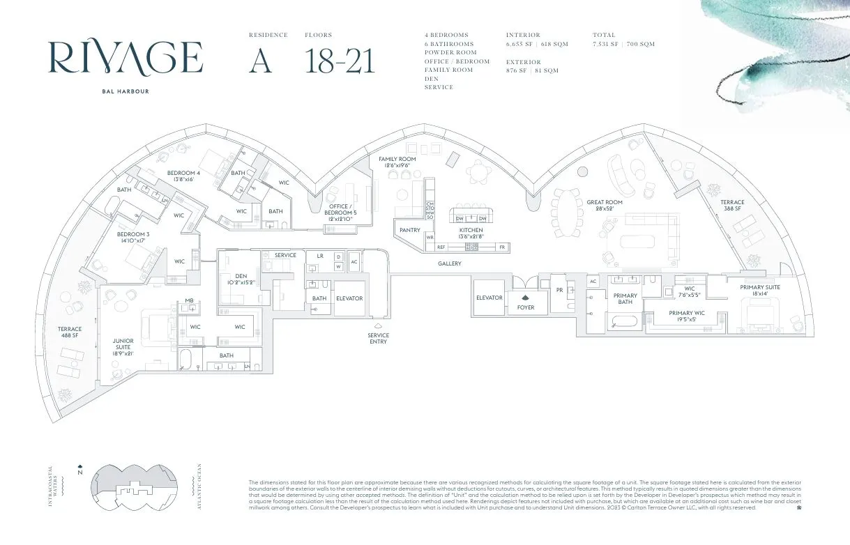 Floor plan for Residence A