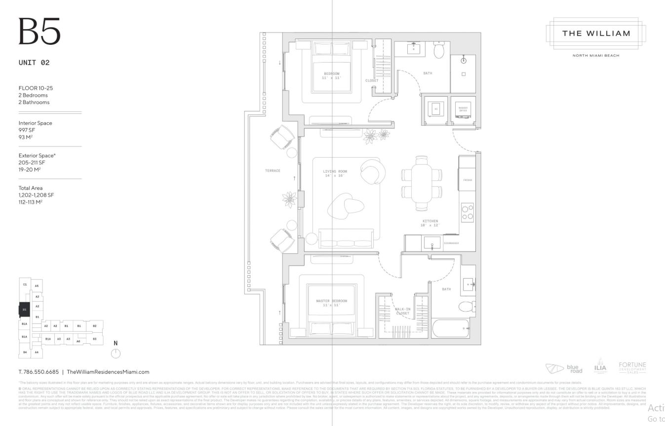 Floor plan for Residence 1202