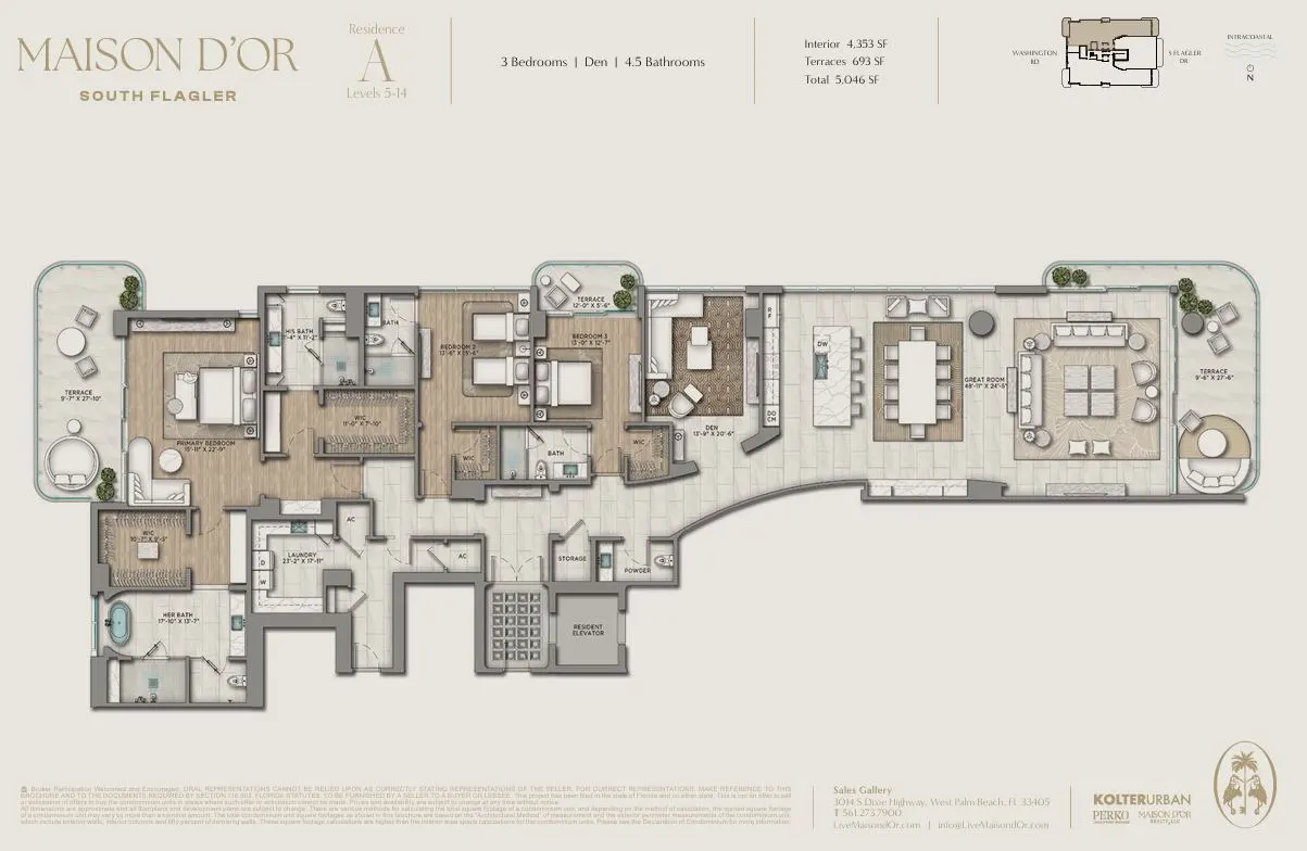 Floor plan for Residence A