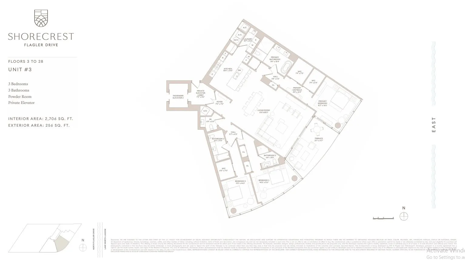 Floor plan for Residence 3