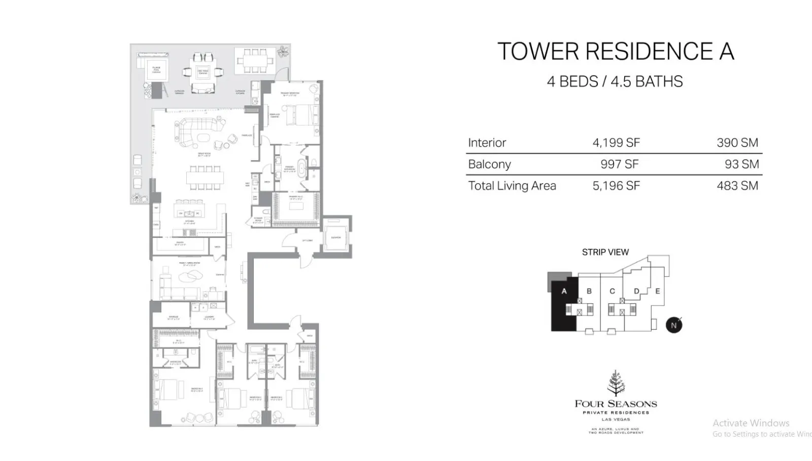 Floor plan for 552 South Stephanie Street