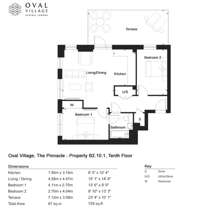 Floor plan for 9 Gasholder Place