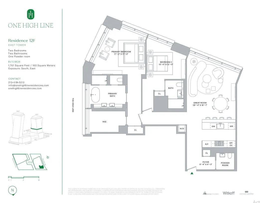 Floor plan for Residence 12F