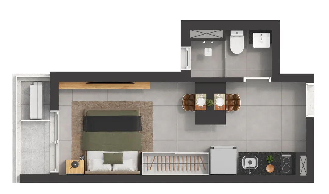 Floor plan for Residence Studio 20