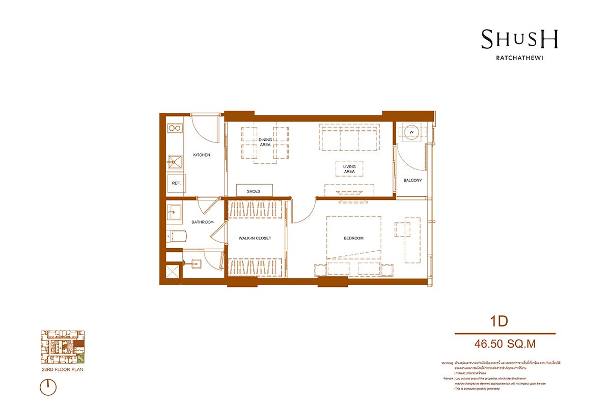 Floor plan for 284 Phaya Thai Road,