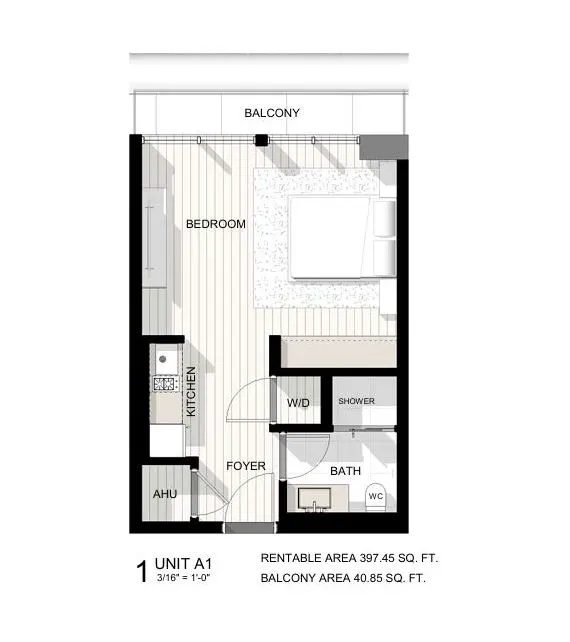 Floor plan for Residence Unit A1