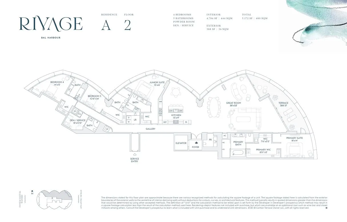Floor plan for Residence A