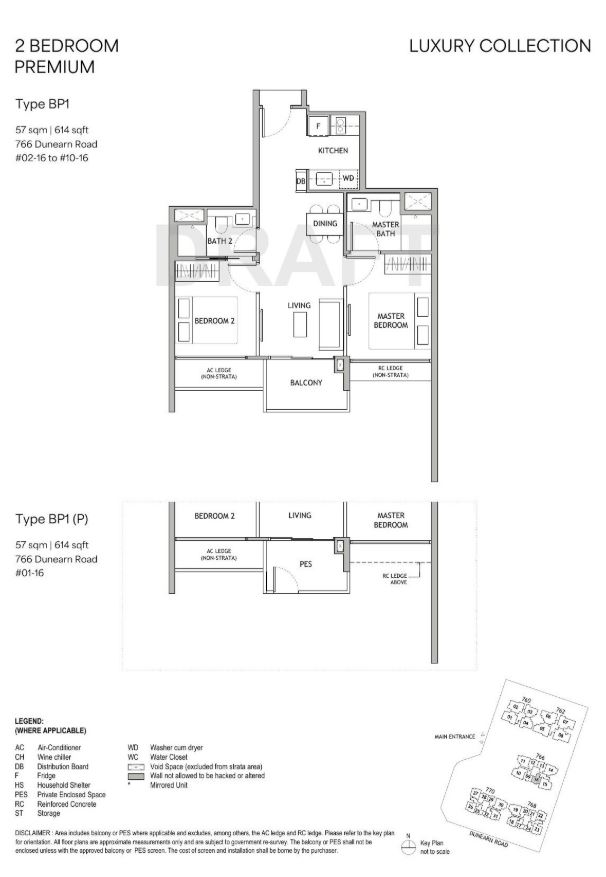 Floor plan for Residence TYPE BP1