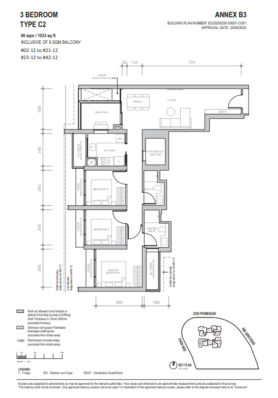 Floor plan for 1 Zion Promenade