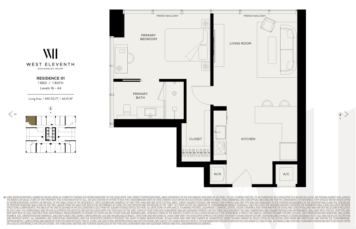 Floor plan for Residence Residence 1