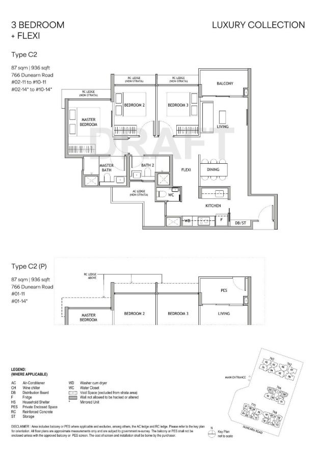Floor plan for Residence TYPE C2