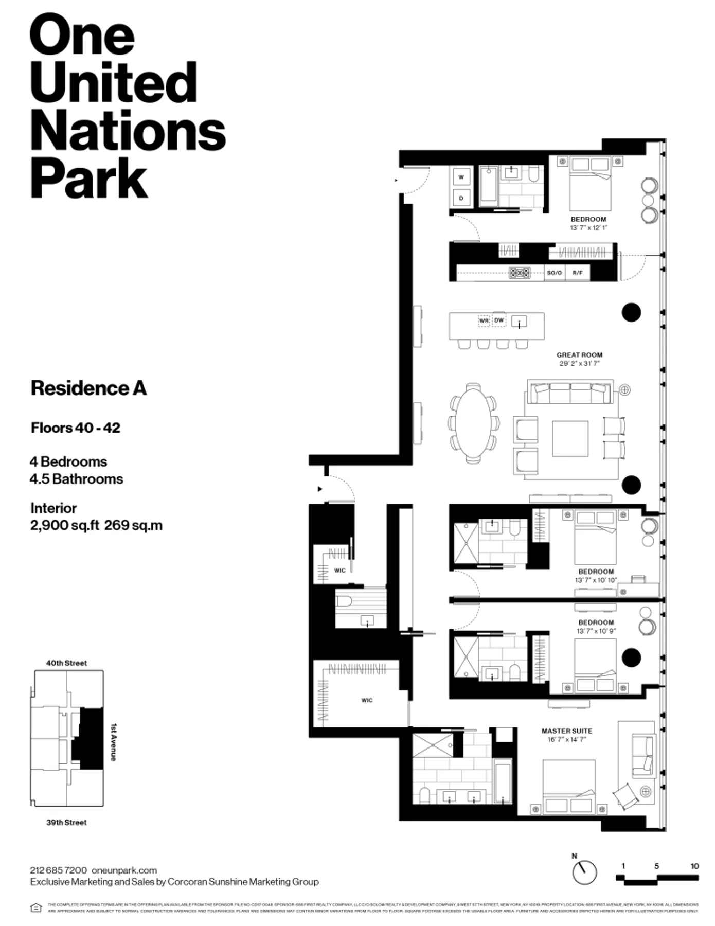 Floor plan for Residence PHA