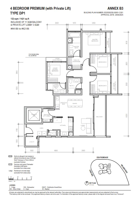 Floor plan for Residence