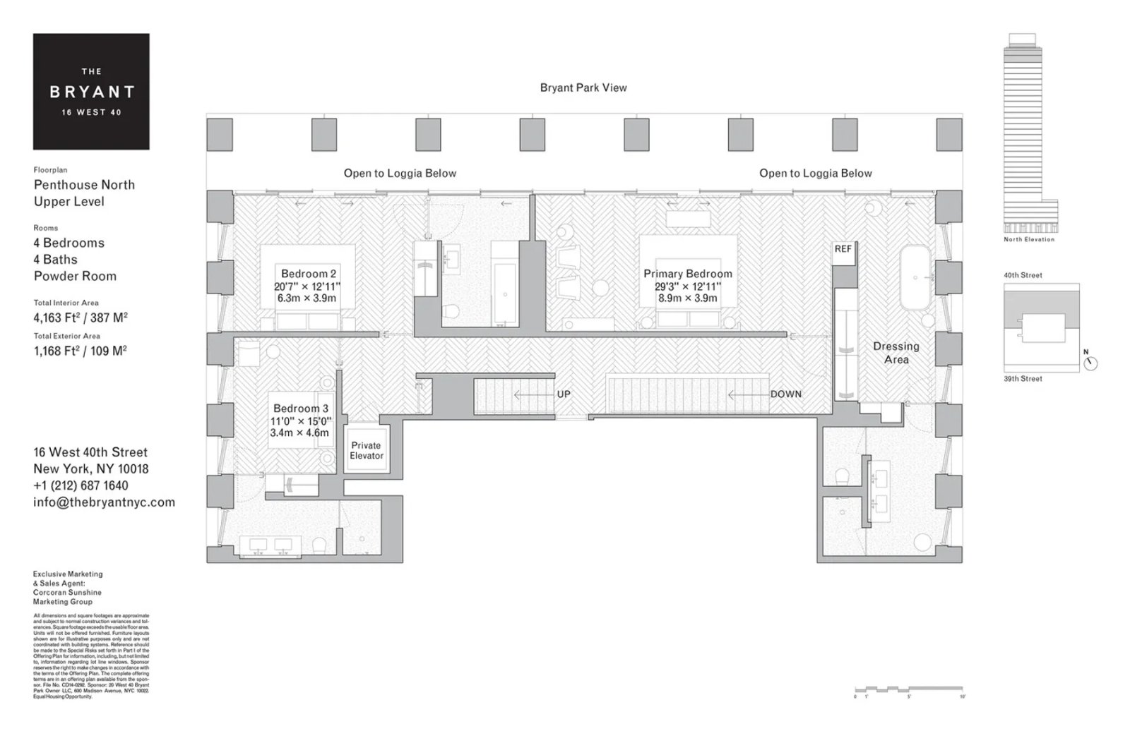 Floor plan for Residence PHN