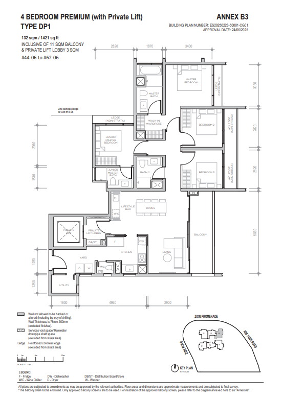 Floor plan for 1 Zion Promenade