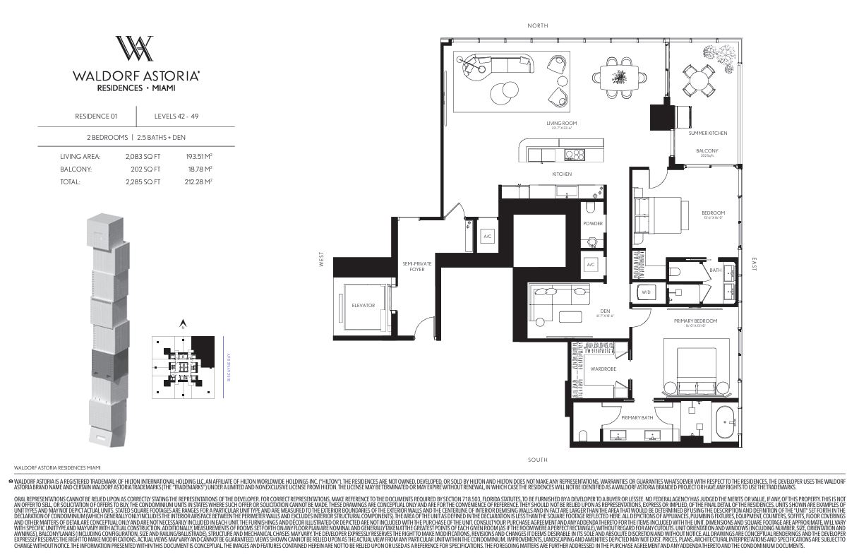 Floor plan for Residence 4201