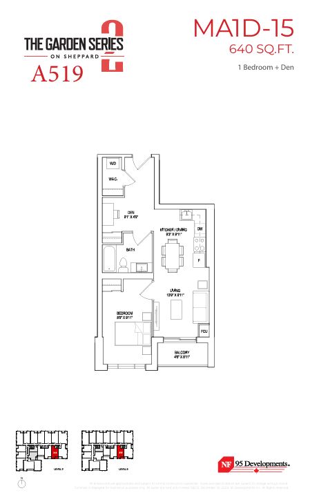Floor plan for Residence A519