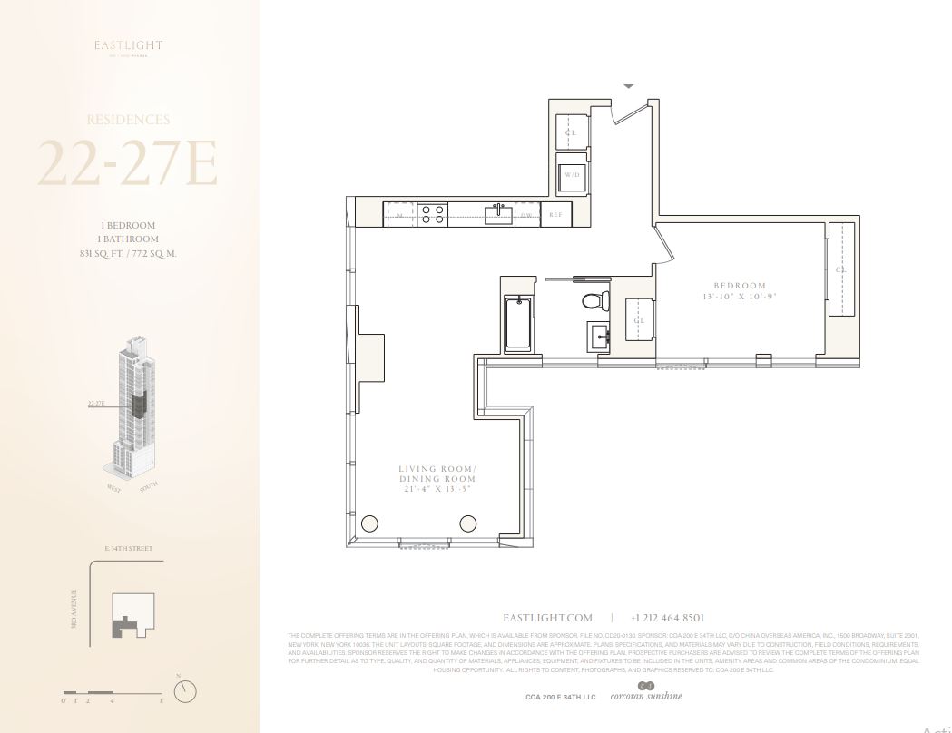 Floor plan for Residence 27E