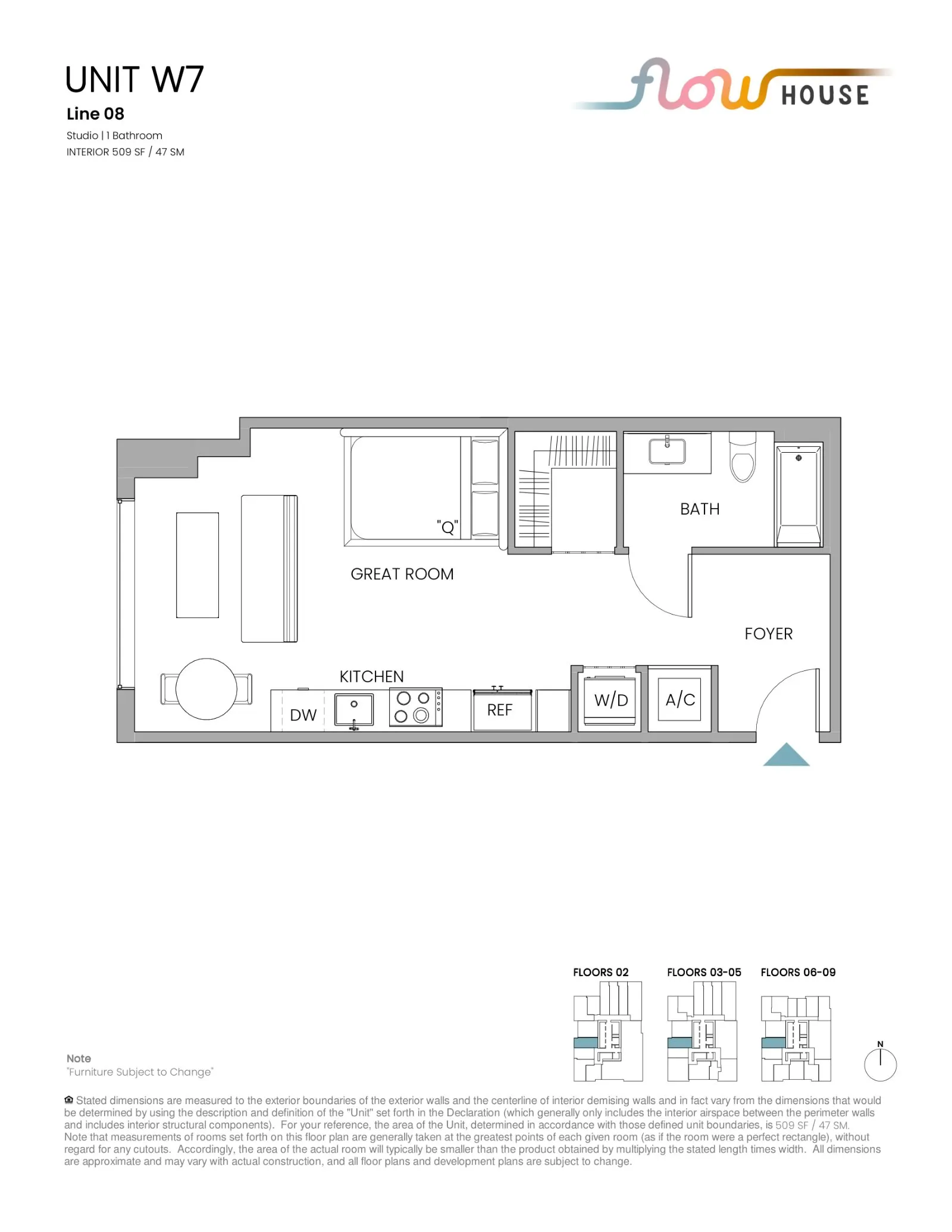 Floor plan for Studio