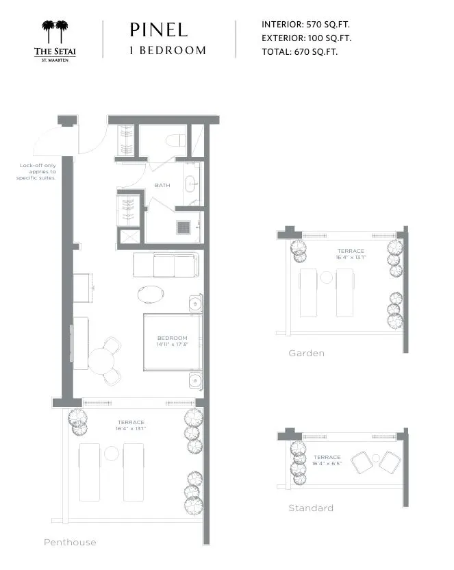 Floor plan for Residence PINEL