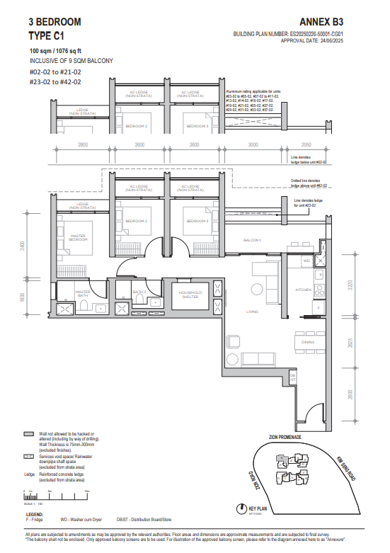 Floor plan for 1 Zion Promenade