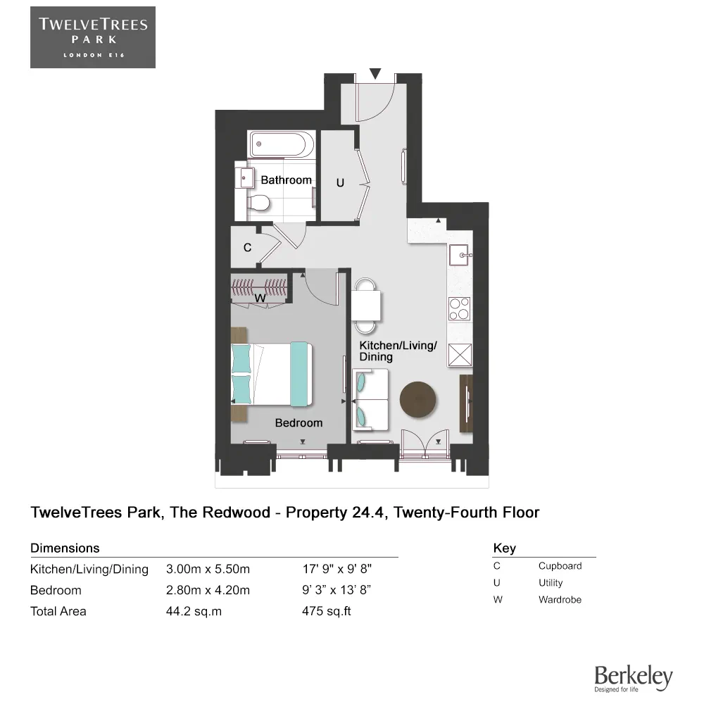 Floor plan for Residence 4
