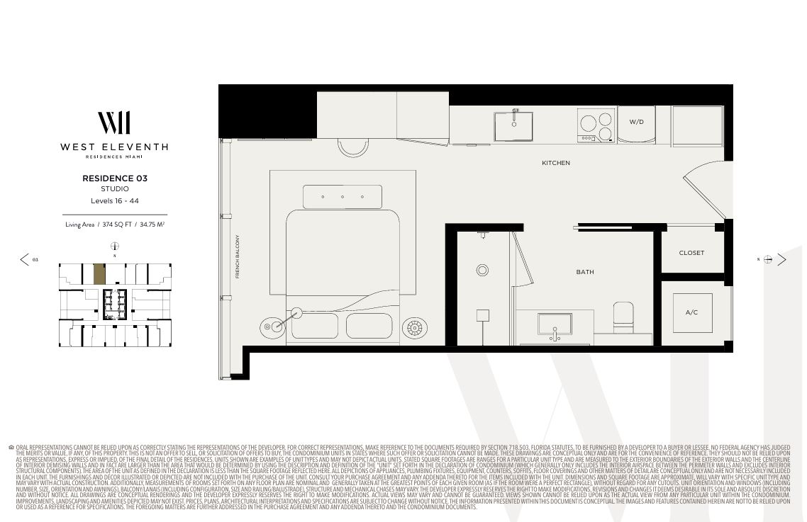 Floor plan for Residence Residence 3