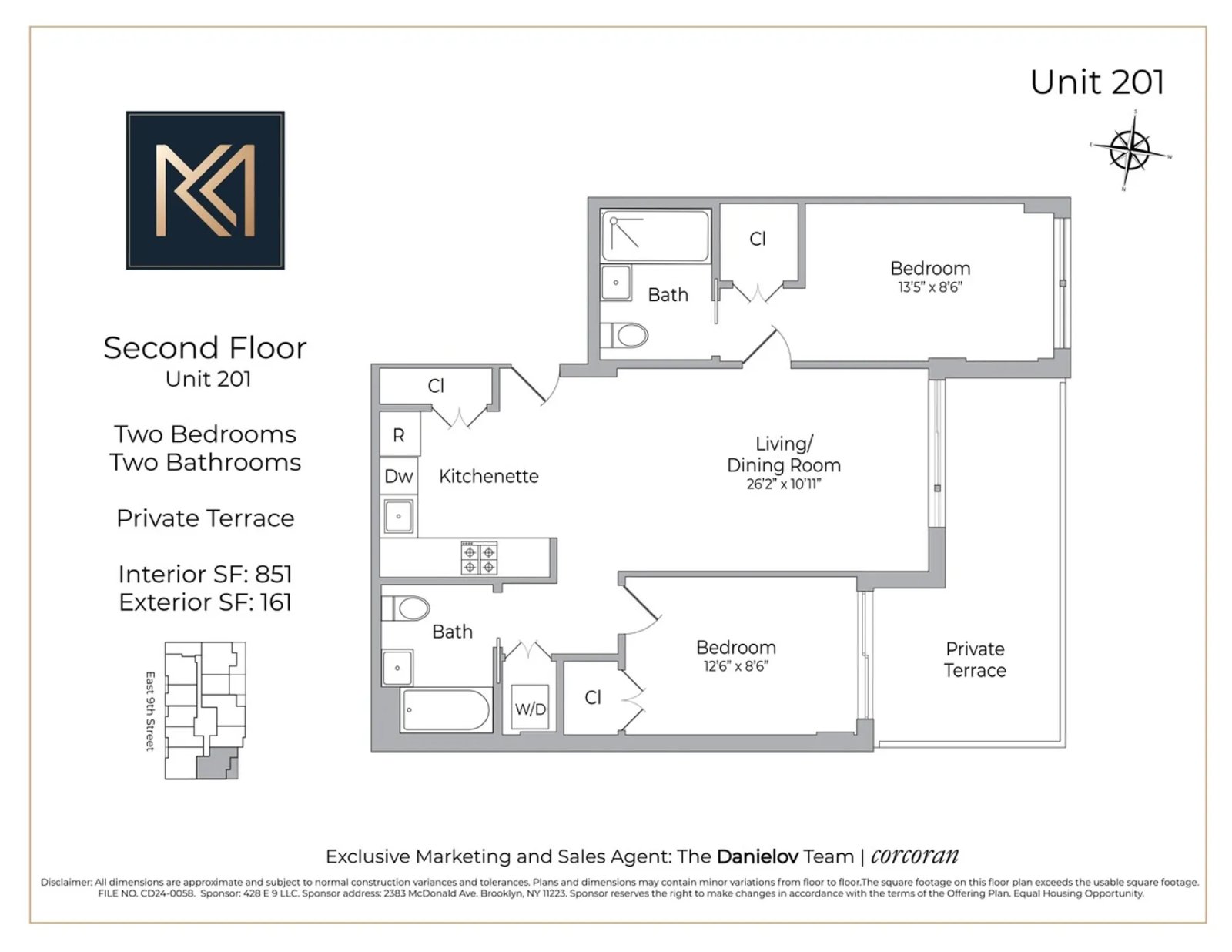 Floor plan for Residence 211