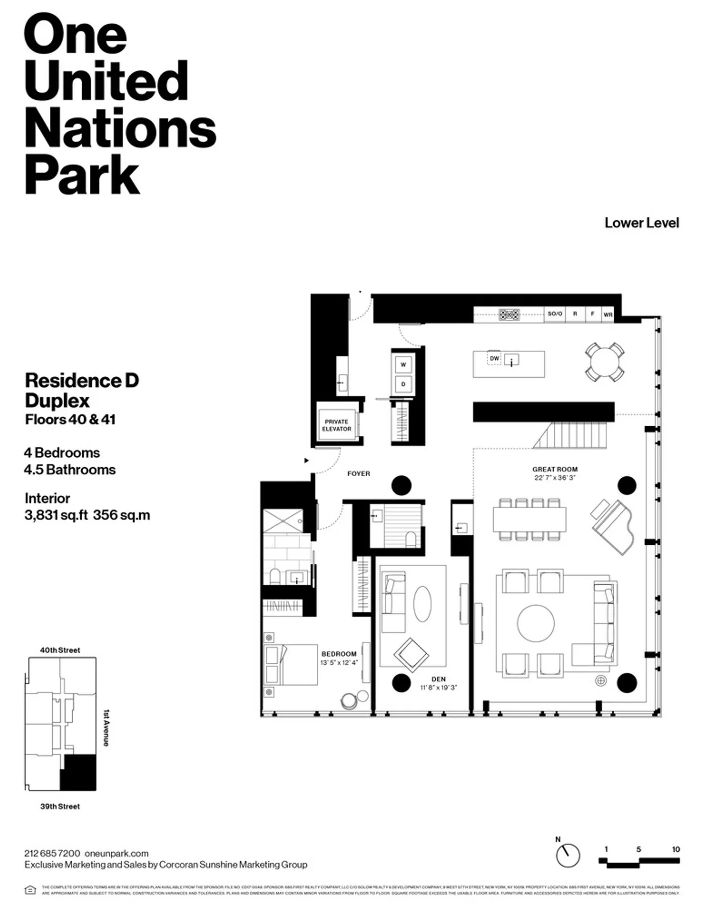 Floor plan for Residence 40D