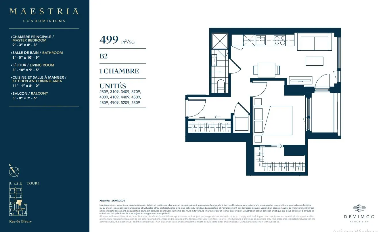 Floor plan for Residence B2