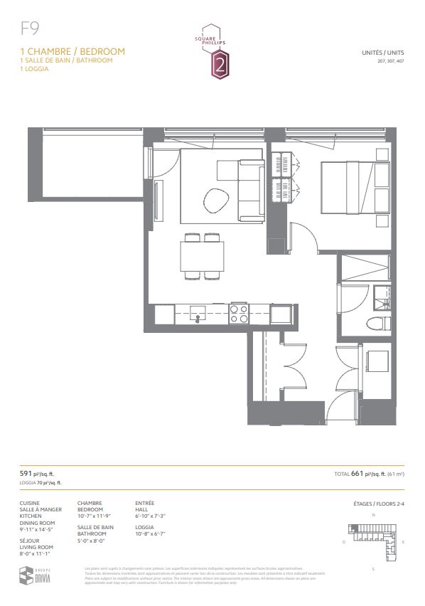 Floor plan for Residence F9