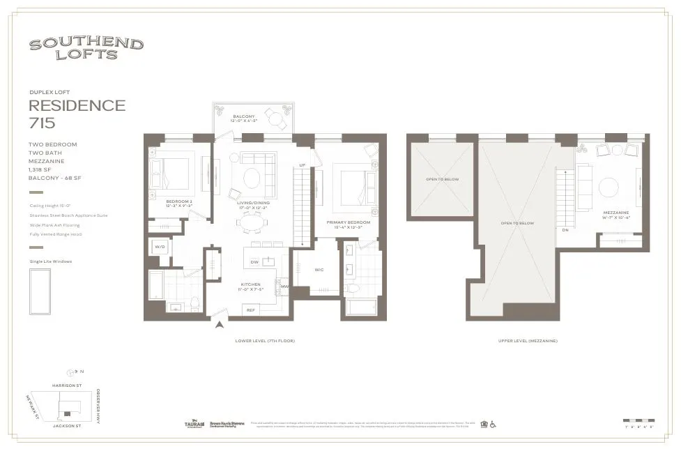 Floor plan for Residence 715
