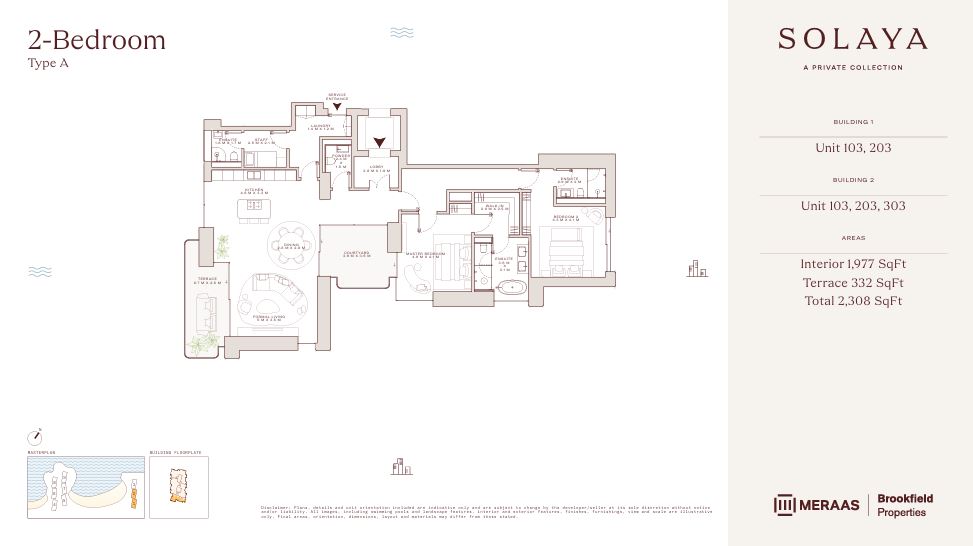 Floor plan for Residence TYPE A