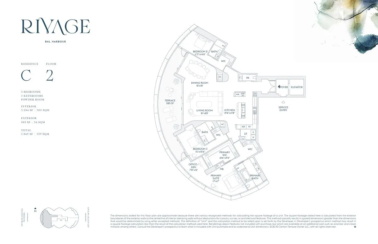 Floor plan for Residence C