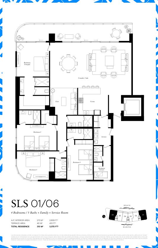 Floor plan for Av. Bonampak Mz 27 Lote 1, Puerto Cancún