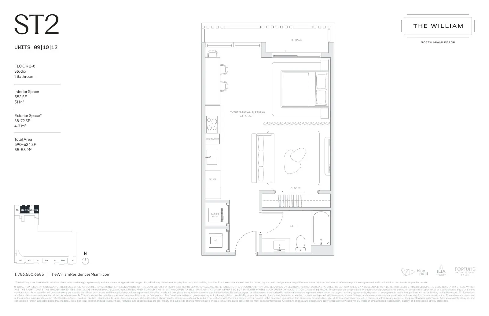 Floor plan for Studio