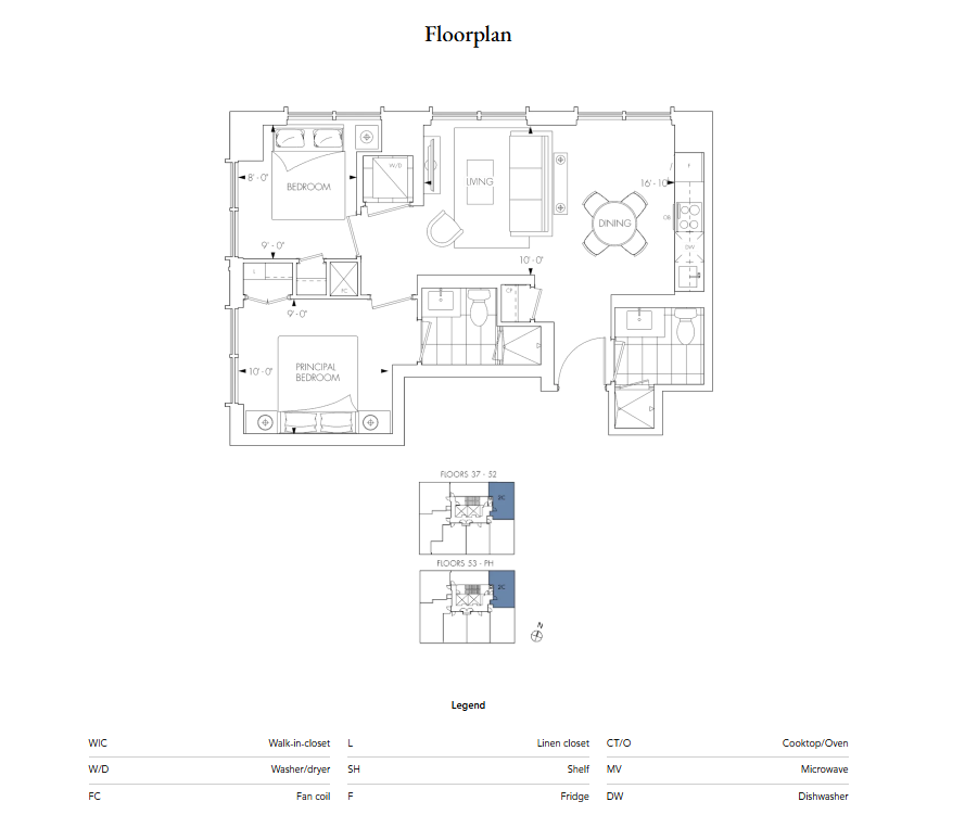Floor plan for 60 Queen Street East,