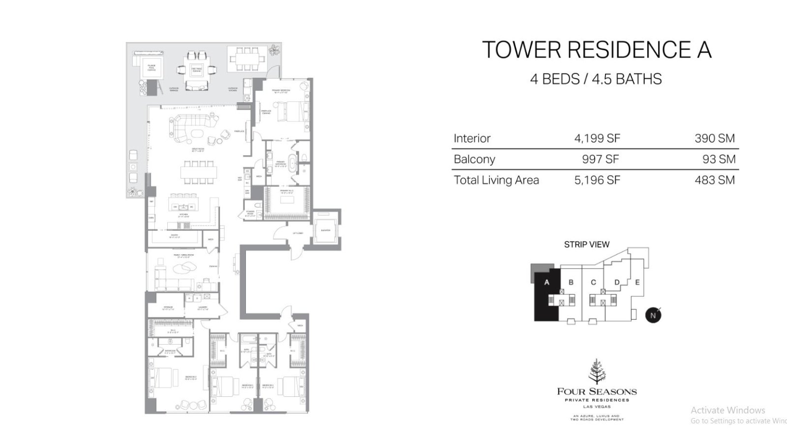 Floor plan for 552 South Stephanie Street