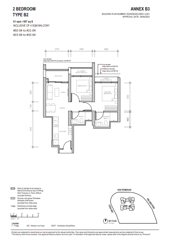 Floor plan for 1 Zion Promenade