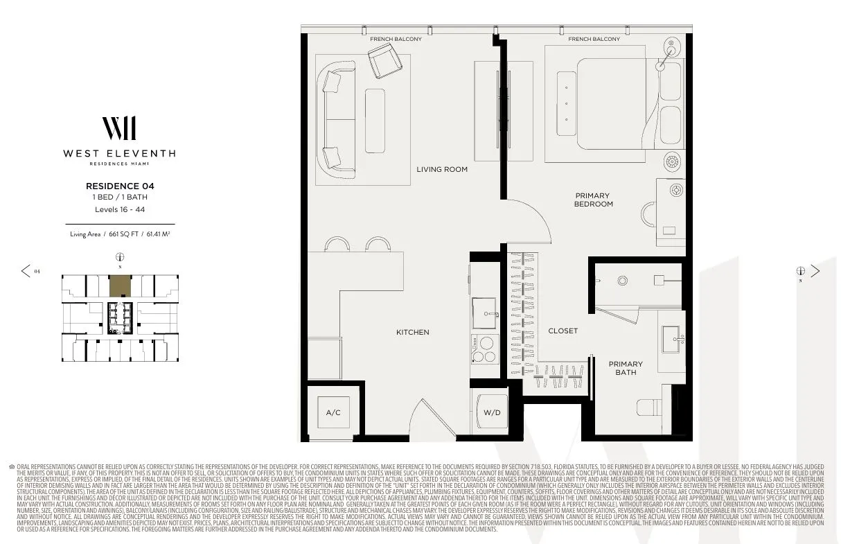 Floor plan for Residence 4