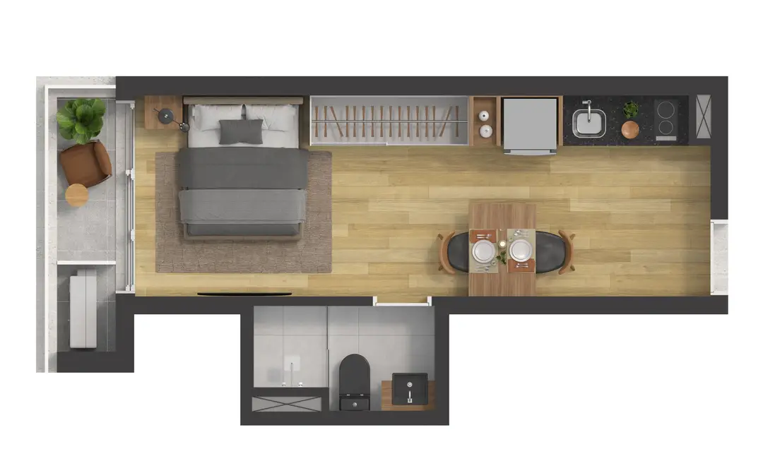 Floor plan for Residence Studio 25