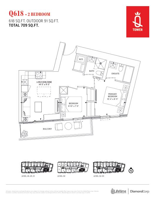 Floor plan for Residence Q618
